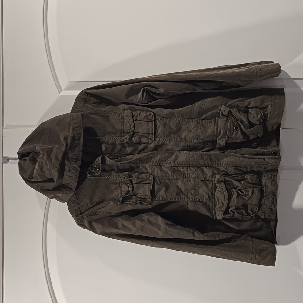 Old Navy Army Green Military Inspired Hooded Jacket